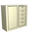 Rotary cabinets spin secure enclosed items materials revolving double sided storage