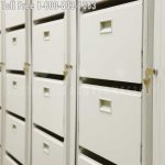 Rotary file drawer cabinets
