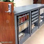 Rotary spinning supply storage cabinets workstations