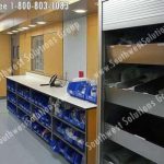 Rx bins storage shelving adjustable medication racks modular casework units relocatable shelving units pharmacy