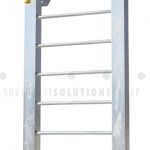 Safe modular industrial hand rails step ladders stairs