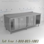 Sanitary medical storage worktables stainless steel cabinet