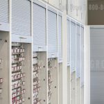 Secure prescription medicine storage cabinets roll down doors