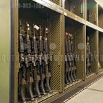 Secure storage military weaponry storage cabinet rfid inventory tracking