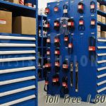 Service department storage drawers industrial shelving cabinets modular