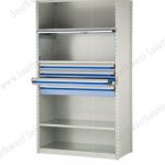 Sh85 481817 open industrial shelving drawers adjustable steel metal shelves shelf racking racks storage3