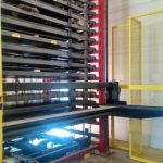 Sheet metal storage vertical lift systems