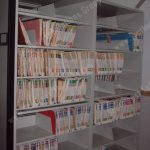Shelf filing system using color labeling files