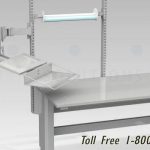Shipping packing station ergonomic tables