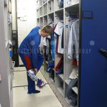 Shoes jersey uniform storage cubby sports player locker