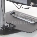 Sit stand retrofit adjustable workstation desks