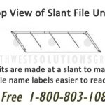 Slanted tilted shelving stacking file box datum jeter racks