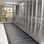 Sliding art rack screens pullout panels