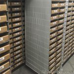 Slim fit pallet rack order picking storage organizer system
