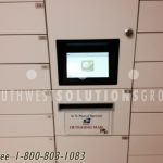 Smart lockers digital touch screen asset pick up system
