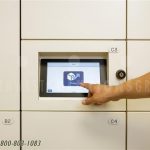 Smart package lockers system electronic touch screen