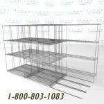 Sms 94 lat 1442 32 4deep lateral wire sliding shelving