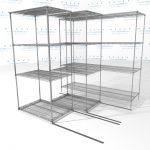 Sms 94 lat 2436 21 3deep lateral wire sliding shelving