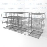 Sms 94 lat 2436 54 3deep lateral wire sliding shelving