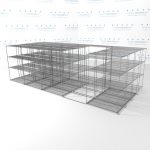 Sms 94 lat 2448 54 4deep lateral wire sliding shelving