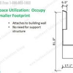 Space saving casework attach to wall exam room millwork moduler furniture