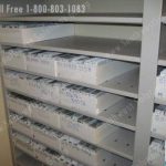 Space saving high capacity racks