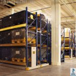 Spacesaver activrac 30p powered mobile pallet rack warehouse storage