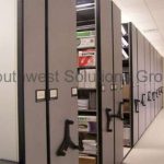 Spacesaver mechanical assist mobile racks space saver compact storage shelves