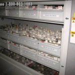 Specimen storage drawers pathology carousel histology lab