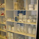 Sports equipment compact shelving