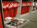 Sports gear storage hanging jersey racks equipment drawer shelving 127x97