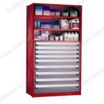 Spr0054 auto parts storage shelving racks drawers cabinets benches drawer in shelves