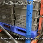 Spring rail push back pallet storage rack