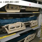Stacking hospital bed maintenance repair motorized lift
