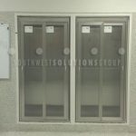 Stainless cabinets installation operating room storage