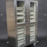 Stainless steel cabinet pull out baskets doors