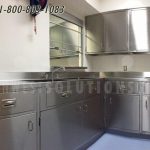 Stainless steel casework sink counter wall mounter doors