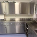 Stainless steel casework wall mounted door counter