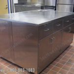 Stainless steel island base cabinet millwork modular