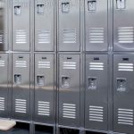 Stainless steel lockers two tier