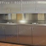 Stainless steel lower upper modular casework cabinets millwork furniture