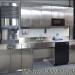 Stainless steel modular casework compact kitchen