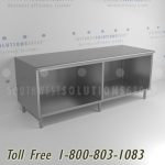 Stainless steel sanitary base cabinet worktables