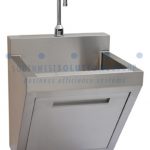 Stainless steel sink wall mounted