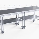 Stainless steel sterile pack casket workstations modular cart table workbench storage