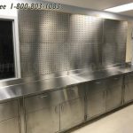 Stainless steel storage cabinet doors counters carts