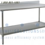 Stainless steel table long bottom 5 6 7 8 9 10 ft feet