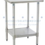 Stainless steel table square bottom level square small