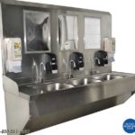 stainless steel wall hung sink
