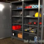 Steel industrial tool equipment locking cabinets
